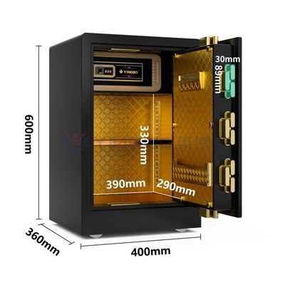 전자 코드 잠금 홈 안전 상자 작은 안전 상자 2mm 강철 안전 터치 ID 안전