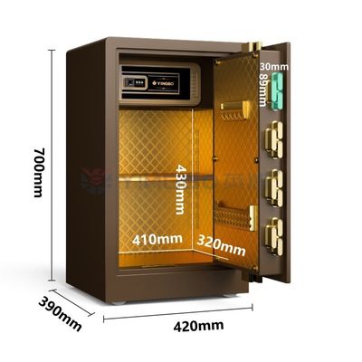2CU FT 스마트 지문 안전 상자 보안을 위한 이중 경보 YB/RS-70
