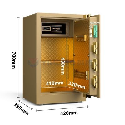 39kg 럭셔리 홈 세이프 박스 듀얼 알람 YB/RS-70