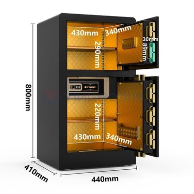 블랙 듀얼 알람 스마트 안전 상자 가정 보안 YB / RS-80D를 위해 사용자 정의
