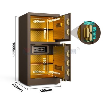 1.5mm 강철 안전한 가정 안전한 상자 생물 측정 지문 자물쇠 가정 사용을 위한 제일 안전한 상자