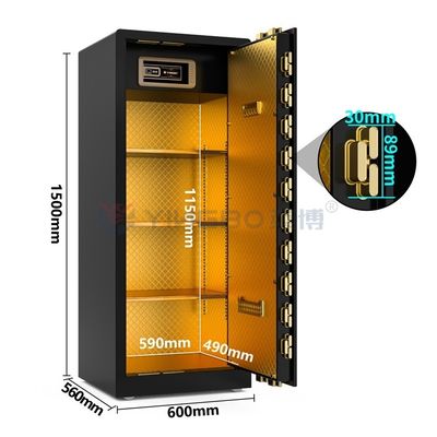 지능형 듀얼 경보 큰 지문 잠금 안전 상자 120kg 보안 YB/RS-150