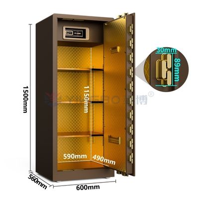 이중 경보 대형 고체 강철 고품질 홈 세이프 120kg 보안용 YB/RS-150