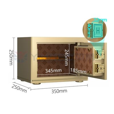 이중 경보 전자 잠금 사무실 안전 상자 반 도난 H250mm