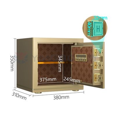 전자 잠금 럭셔리 사무실 안전 상자 특허 된 볼트 H350mm
