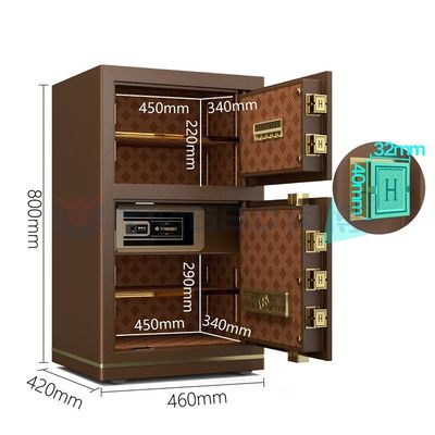 이중 경보 스마트 전자 디지털 사무실 안전 상자 보안 H800mm