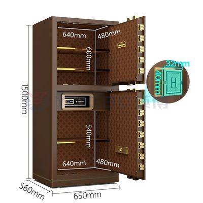 120kg 특허 된 볼트 두 개의 경보 안전 상자 전자 잠금 YB/N7-150D