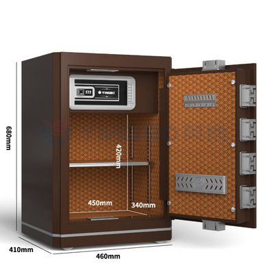 2.5 Cu Ft 바이오메트릭 지문 잠금 홈 안전 상자