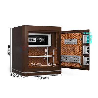 주택 높이 450mm 방화 안전 상자 스마트 지문 잠금