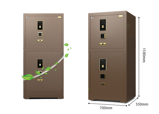 Solid Steel Large Jewelry Safe Box Luxury Watch Winder Safe With Jewelry Drawer