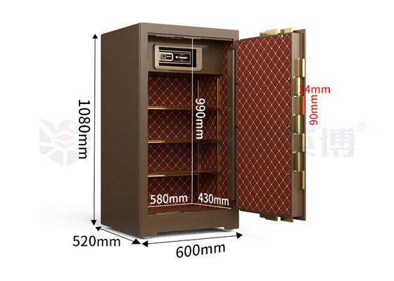디지털 전자 잠금 상용 안전 상자 고체 철도 문 패널 10mm 두께 상용 안전 YB/ZY-100