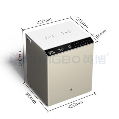 방수 침대 테이블 안전 상자 전자 잠금 안전 보관 솔루션 개인 귀중품 및 중요한 문서
