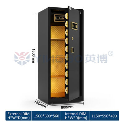 사각형 손잡이 RS-150 가정용 금고 특허받은 이중 볼트 탈착식 선반