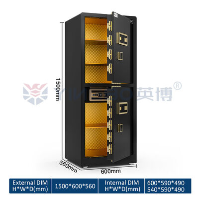 두 개의 칸막이 가정 안전기 두 개의 알람 큰 가정 / 사무실