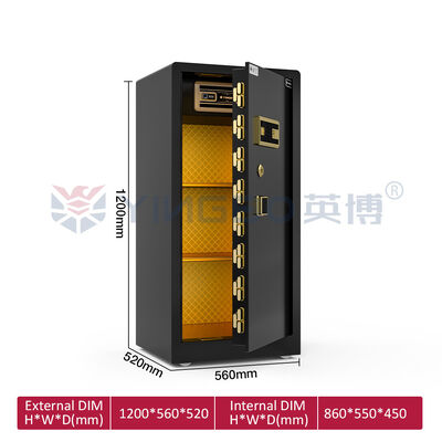 12 Mm 도어 패널 친환경 페인트 하우스 금고 YB/RS-120 검정색