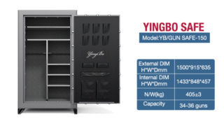총 금고 높은 보안 총 안전 캐비닛 무기 보관 캐비닛 헤비 듀티 총 금고