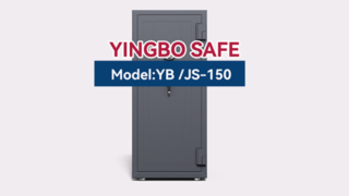 솔리드 볼트 그레이 풀 커버 쥬얼리 캐비닛